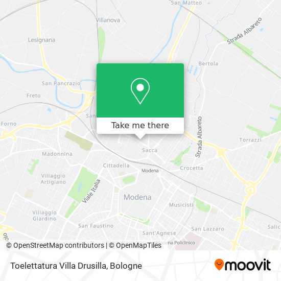 Toelettatura Villa Drusilla map