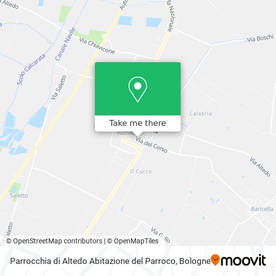 Parrocchia di Altedo Abitazione del Parroco map