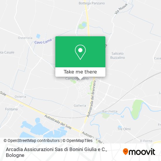 Arcadia Assicurazioni Sas di Bonini Giulia e C. map