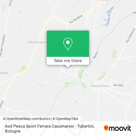 Asd Pesca Sport Ferrara Casumaresi - Tubertini map