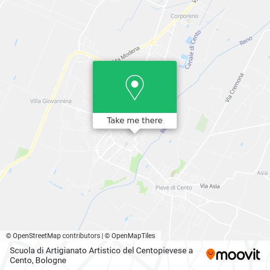 Scuola di Artigianato Artistico del Centopievese a Cento map