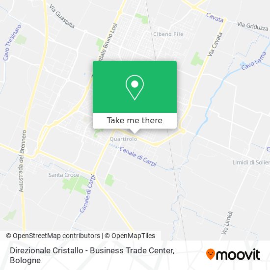 Direzionale Cristallo - Business Trade Center map