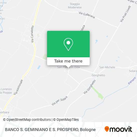 BANCO S. GEMINIANO E S. PROSPERO map