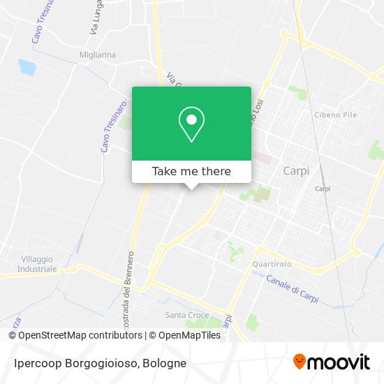 Ipercoop Borgogioioso map