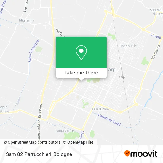 Sam 82 Parrucchieri map