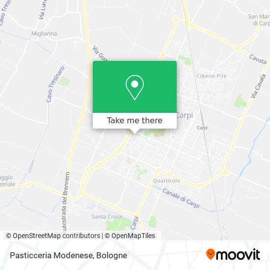Pasticceria Modenese map