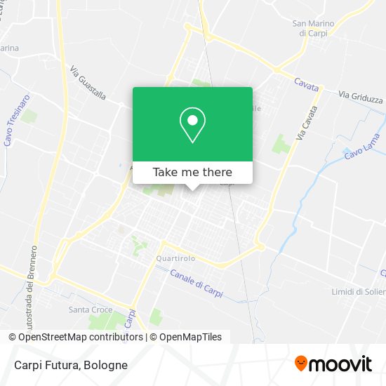Carpi Futura map