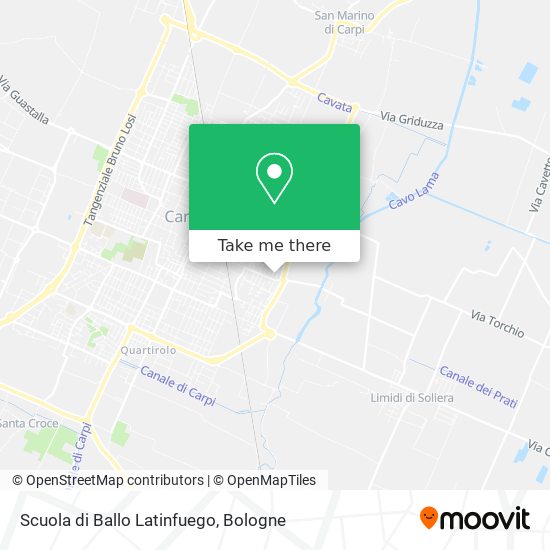 Scuola di Ballo Latinfuego map