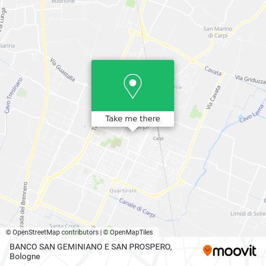 BANCO SAN GEMINIANO E SAN PROSPERO map