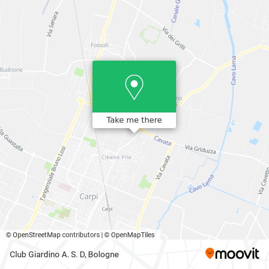 Club Giardino A. S. D map