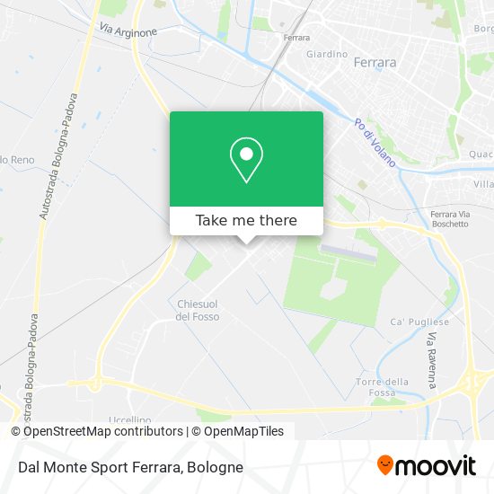 Dal Monte Sport Ferrara map