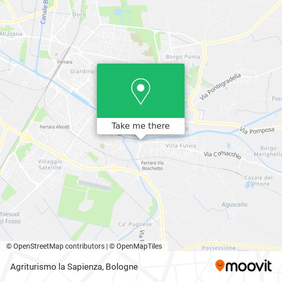 Agriturismo la Sapienza map