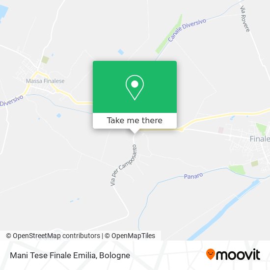 Mani Tese Finale Emilia map