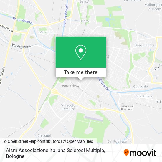 Aism Associazione Italiana Sclerosi Multipla map