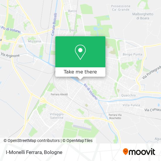 I-Monelli Ferrara map