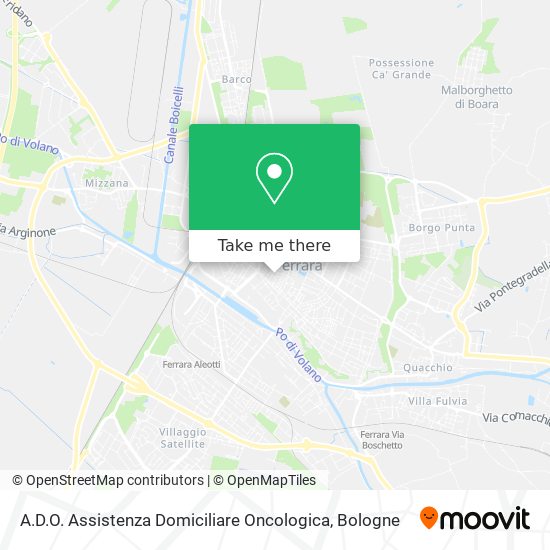 A.D.O. Assistenza Domiciliare Oncologica map