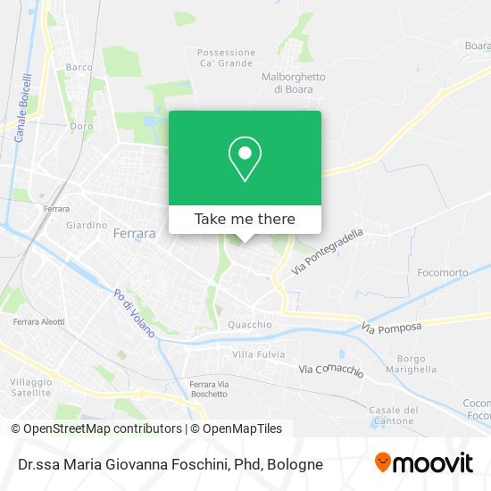 Dr.ssa Maria Giovanna Foschini, Phd map