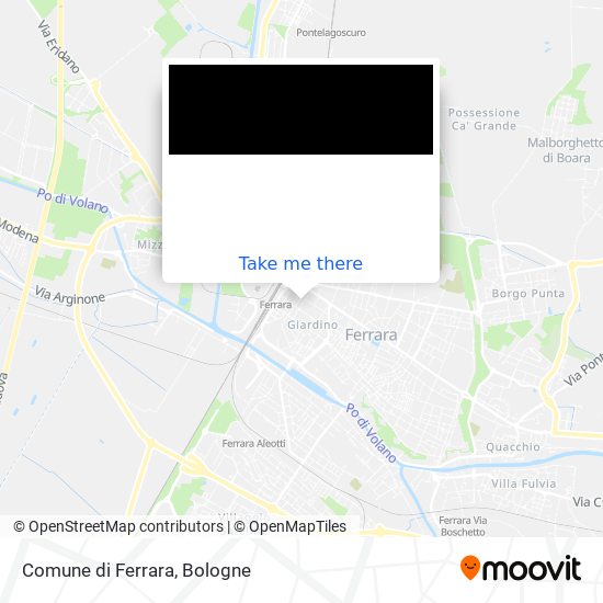 Comune di Ferrara map