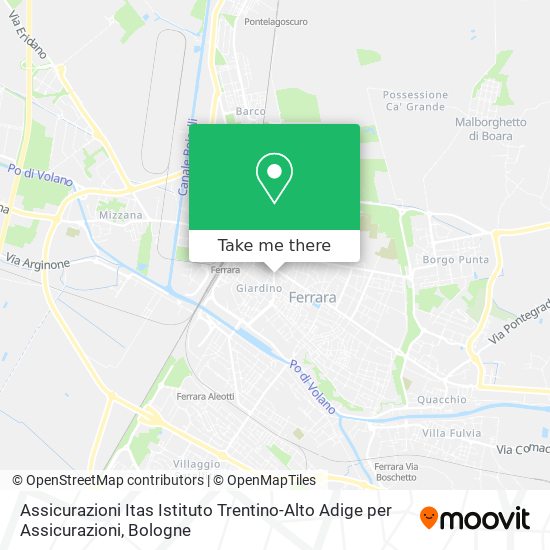 Assicurazioni Itas Istituto Trentino-Alto Adige per Assicurazioni map