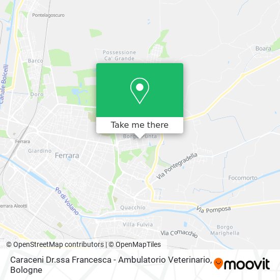 Caraceni Dr.ssa Francesca - Ambulatorio Veterinario map