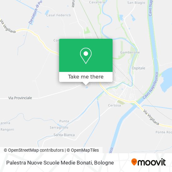 Palestra Nuove Scuole Medie Bonati map