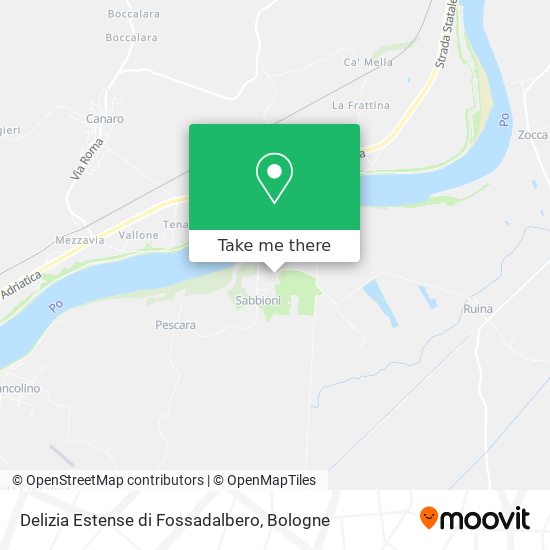Delizia Estense di Fossadalbero map