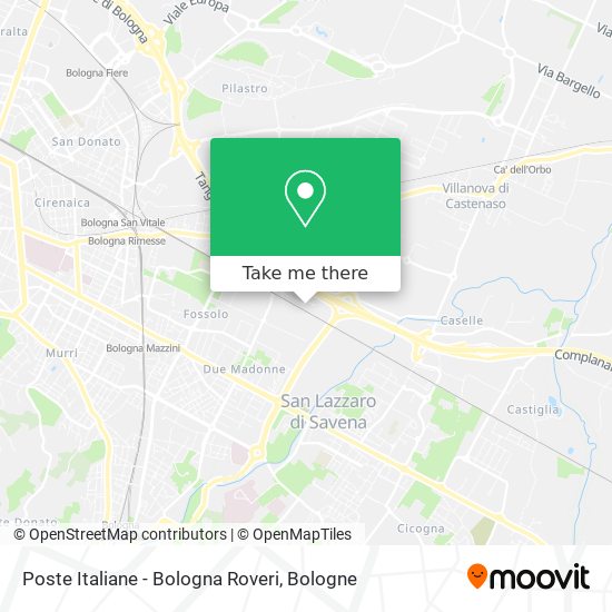 Poste Italiane - Bologna Roveri map