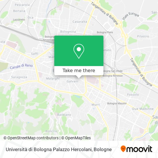 Università di Bologna Palazzo Hercolani map