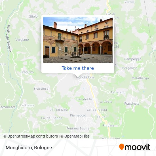 Monghidoro map