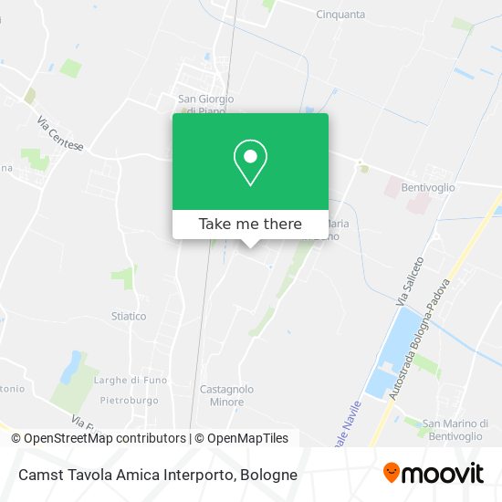 Camst Tavola Amica Interporto map