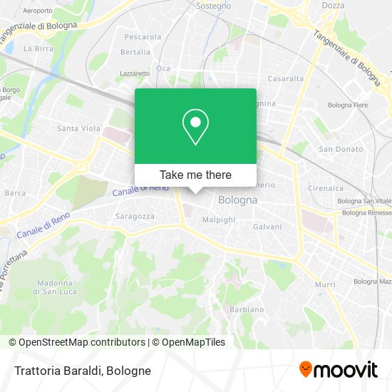 Trattoria Baraldi map