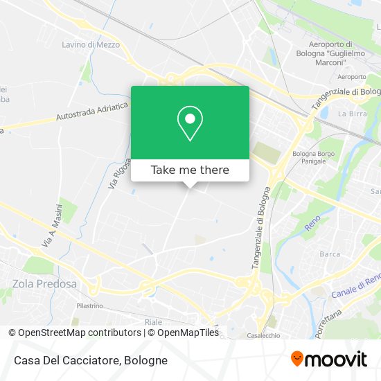 Casa Del Cacciatore map