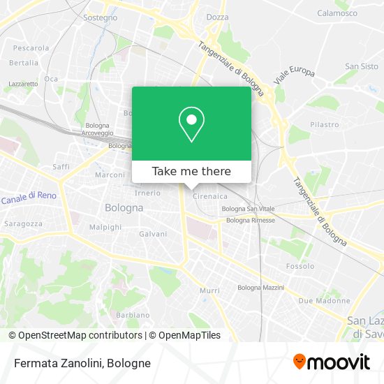 Fermata Zanolini map