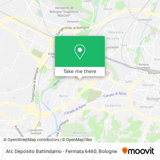 Atc Deposito Battindarno - Fermata 6460 map