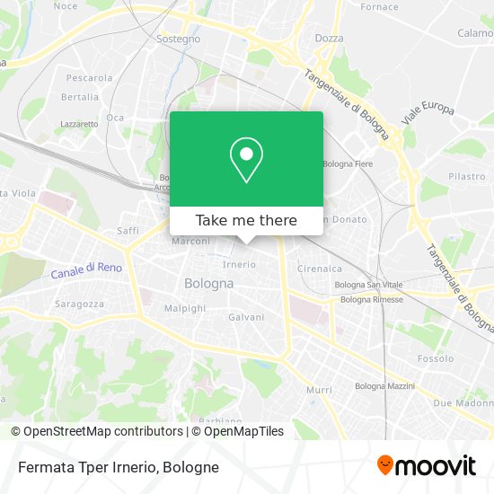 Fermata Tper Irnerio map