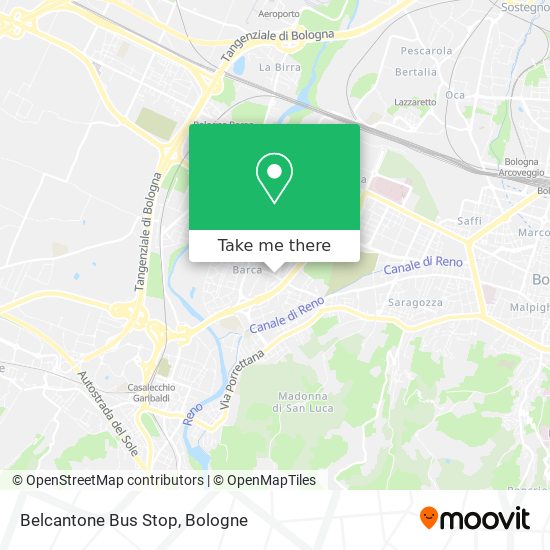 Belcantone Bus Stop map