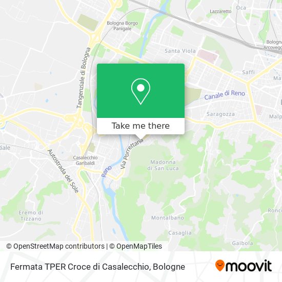 Fermata TPER Croce di Casalecchio map