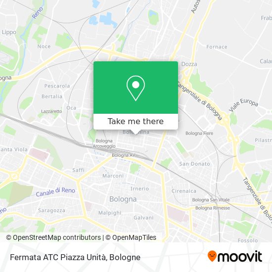 Fermata ATC Piazza Unità map