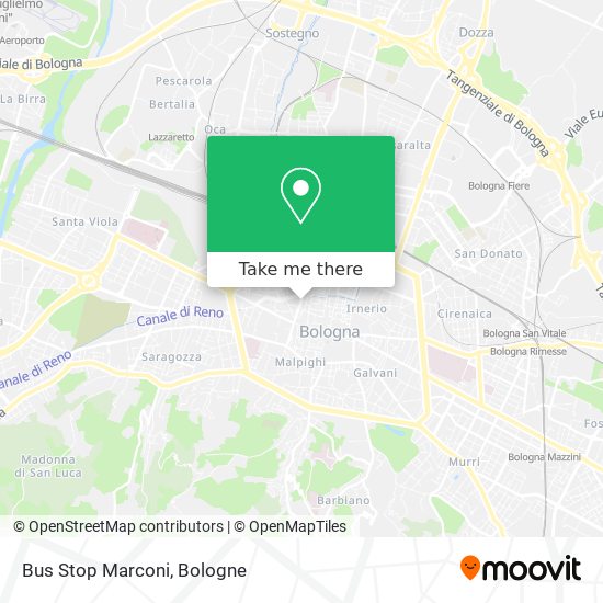Bus Stop Marconi map