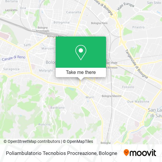 Poliambulatorio Tecnobios Procreazione map