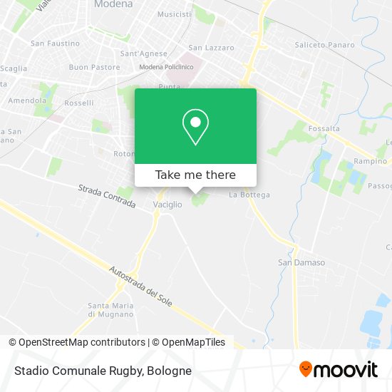 Stadio Comunale Rugby map
