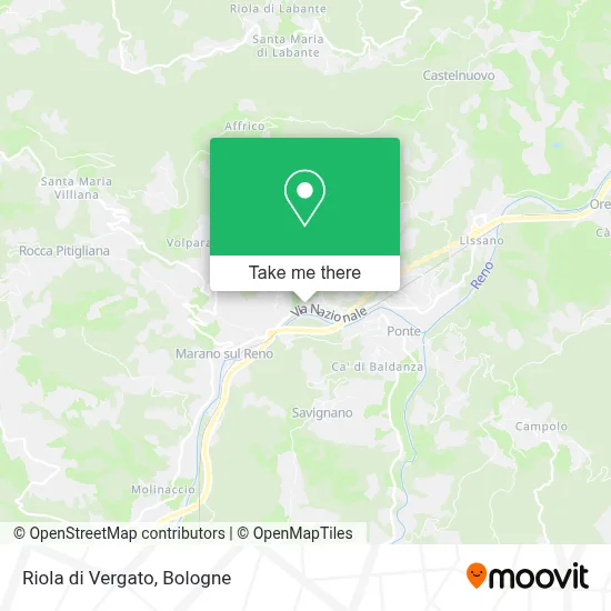 Riola di Vergato map