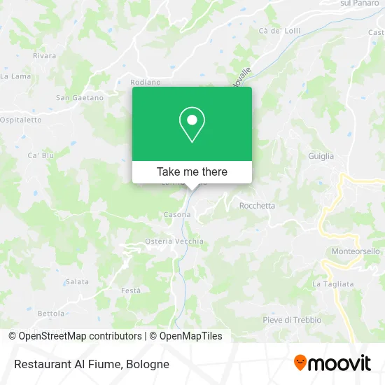 Restaurant Al Fiume map