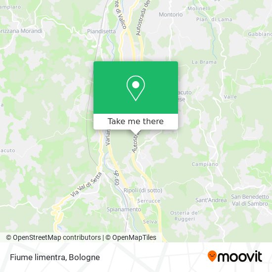 Fiume limentra map