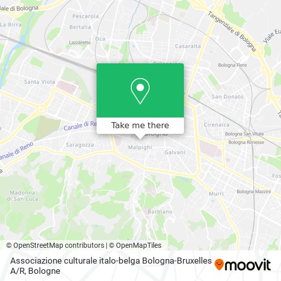 Associazione culturale italo-belga  Bologna-Bruxelles A / R map