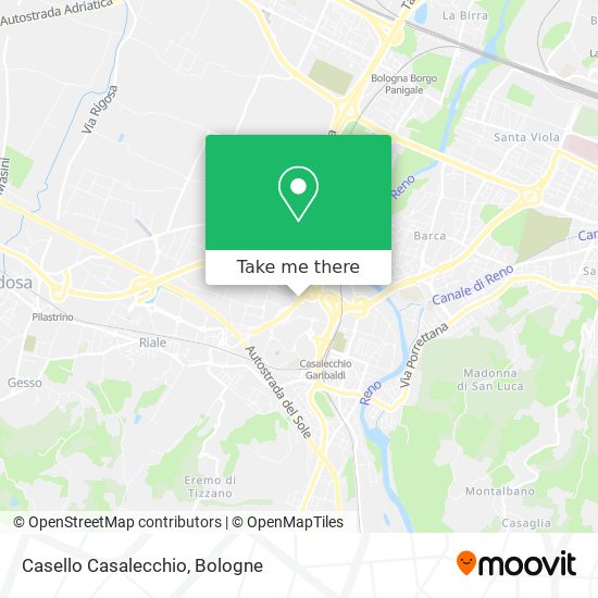 Casello Casalecchio map