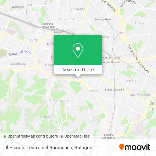 Il Piccolo Teatro del Baraccano map