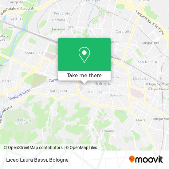 Liceo  Laura Bassi map