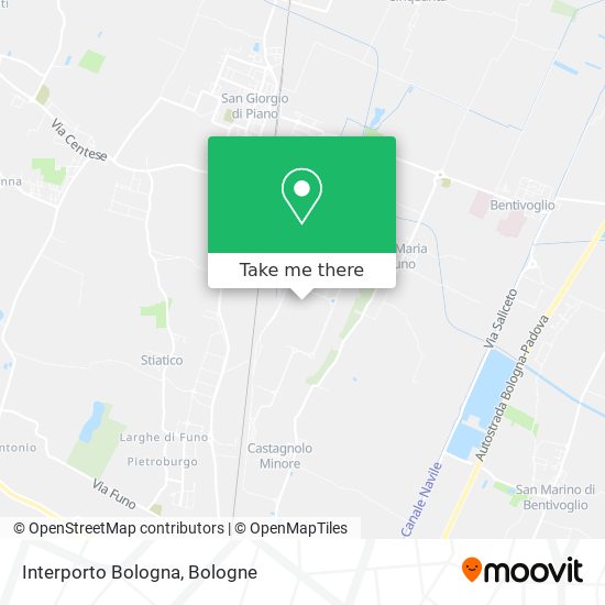 Interporto Bologna map