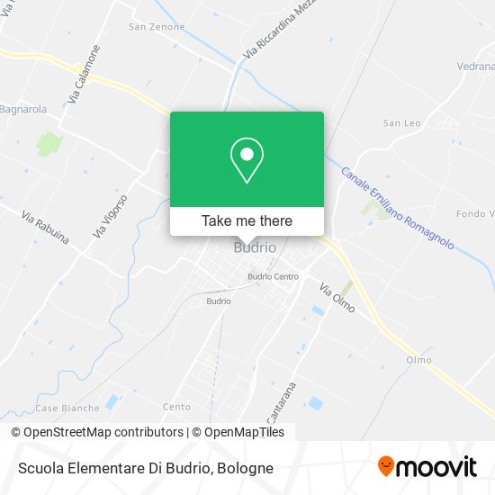 Scuola Elementare Di Budrio map